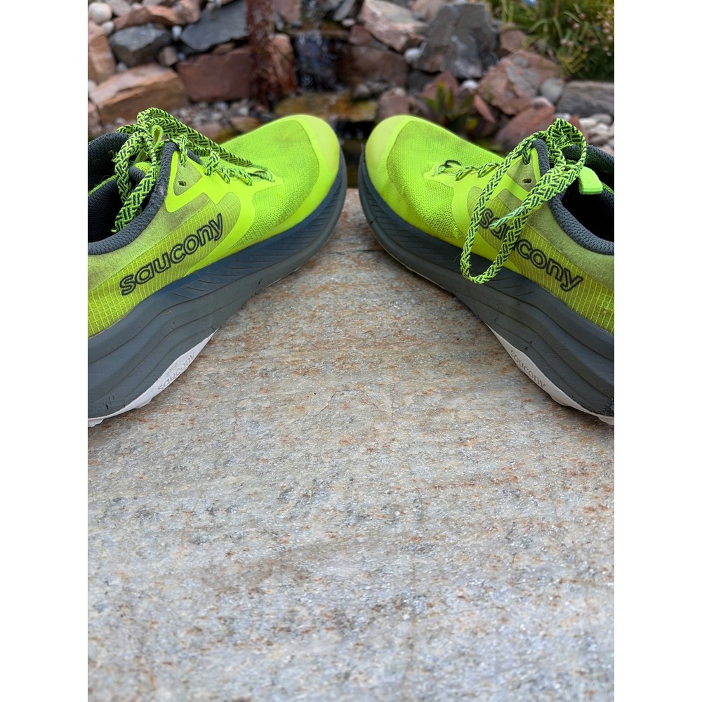Saucony Xodus Ultra 3 Mens Trail Running Shoes Vizipro Slime Green S20914-220 12 - Picture 8 of 9
